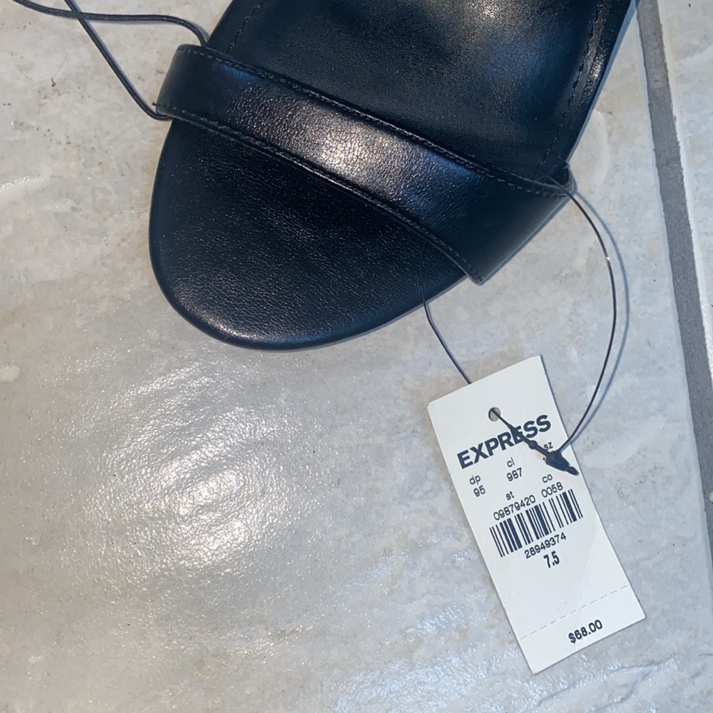 NWT! EXPRESS Ankle Tie Heeled Sandals - Picture 11 of 11